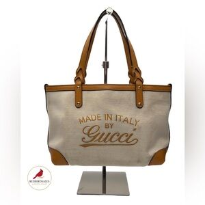 Gucci Marbella Craft Canvas & Leather Tote